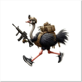 Tactical Ostrich Posters and Art